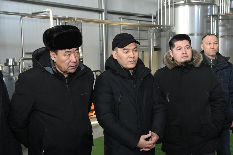 Глава региона проверил строительство завода по производству сухого порошка из верблюжьего молока