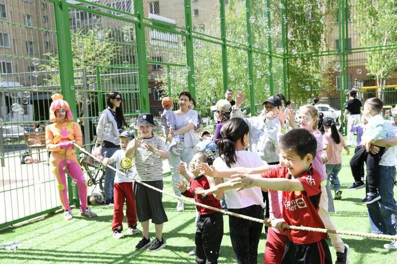 Новое дворовое пространство открыли в столичном районе Байконыр