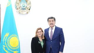 Министр Н.Е. Нысанбаев встретился с Постоянным представителем ПРООН в Казахстане г-жой К. Вавьерниа