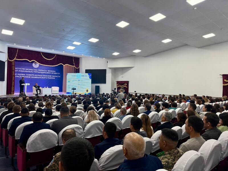 Аким области с рабочей поездкой посетил Жамбылский район