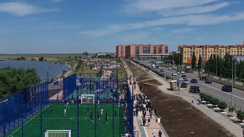 В Кокшетау обновили набережную озера Копа