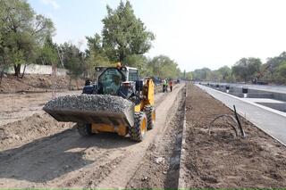 В Алматы продолжается реконструкция русла реки Үлкен Алматы