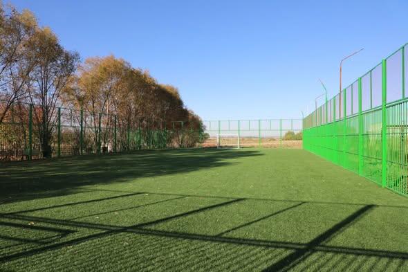 ТУРКЕСТАН: В САРЫАГАШЕ ОТКРЫТЫ МАЛЫЕ ФУТБОЛЬНОЕ ПОЛЕ И ДЕТСКАЯ ИГРОВАЯ ПЛОЩАДКА ДЛЯ ОБЩЕСТВЕННОГО ПОЛЬЗОВАНИЯ