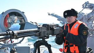 Военно-морские силы Казахстана отработали задачи в Каспийском море