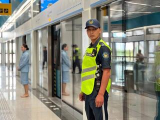 Транспортная полиция обеспечивает безопасность пассажиров на объектах LRT в Астане