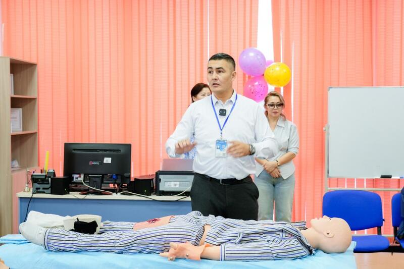 На станции скорой помощи Астаны прошел урок безопасности для детей