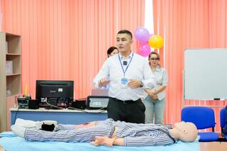 На станции скорой помощи Астаны прошел урок безопасности для детей