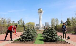 Военнослужащие Вооруженных сил провели акцию «Таза Қазақстан»