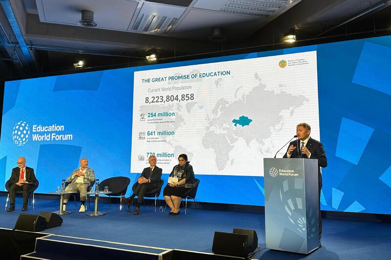 Министр науки и высшего образования РК принял участие во Всемирном образовательном форуме в Лондоне