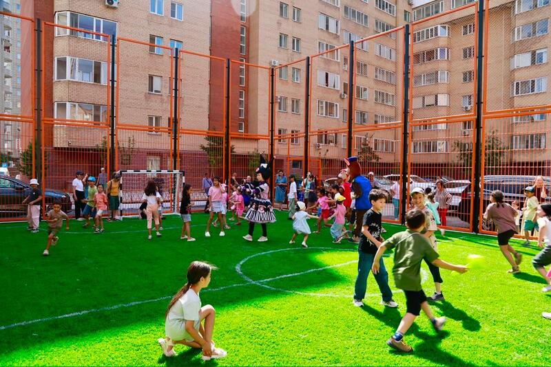 Ко Дню столицы в районе Сарайшык открыли благоустроенные дворы