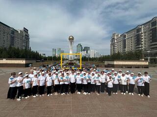 В Астане пенсионеры по-особенному отметили День государственных символов