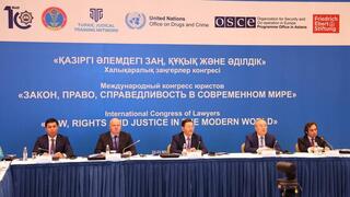 Председатель Высшего Судебного Совета Дмитрий Малахов принял участие в Международном конгрессе юристов «Закон, право, справедливость в современном мире», организованном Академией правоохранительных органов при Генеральной прокуратуре Республики Казахстан