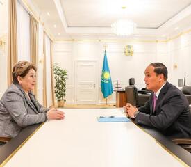 Ербол Карашукеев принял президента Гражданского альянса Казахстана