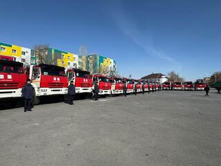 Парк ДЧС Кызылординской области пополнился 14 пожарными автомобилями