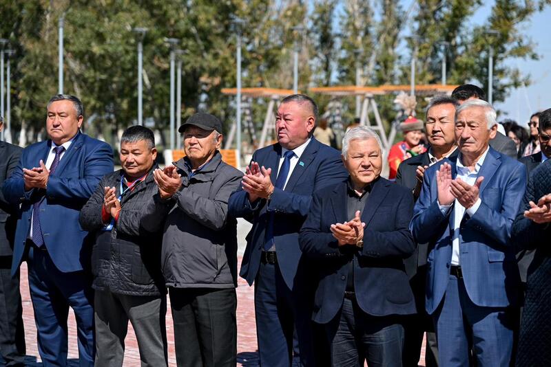 В районном центре Абайского района открылся обновленный парк