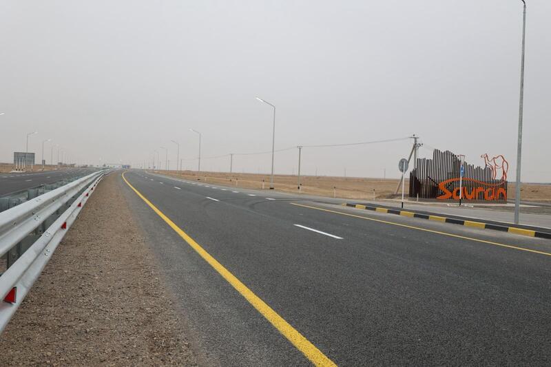 ТУРКЕСТАН: РАЗВОРОТНАЯ ПЛОЩАДКА НА АВТОДОРОГЕ М-32 «САМАРА-ШЫМКЕНТ» КАПИТАЛЬНО ОТРЕМОНТИРОВАНА И ВВЕДЕНА В ЭКСПЛУАТАЦИЮ