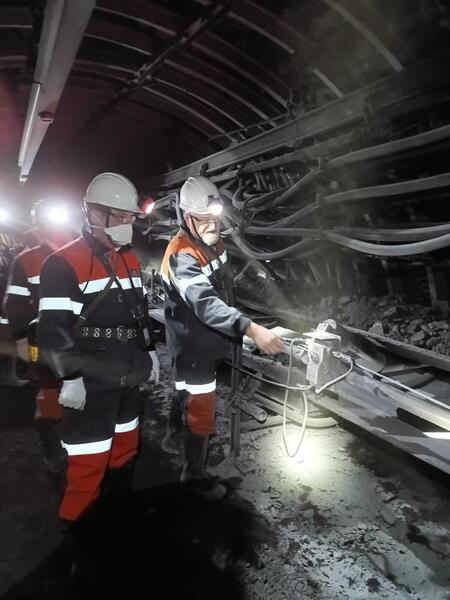 Вице-министр по чрезвычайным ситуациям посетил шахту имени Костенко с рабочим визитом