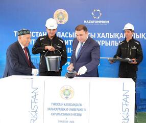 ПОРУЧЕНИЕ ПРЕЗИДЕНТА: В ТУРКЕСТАНЕ НАЧАТО СТРОИТЕЛЬСТВО НОВОГО УЧЕБНОГО КОРПУСА МЕЖДУНАРОДНОГО IT-УНИВЕРСИТЕТА