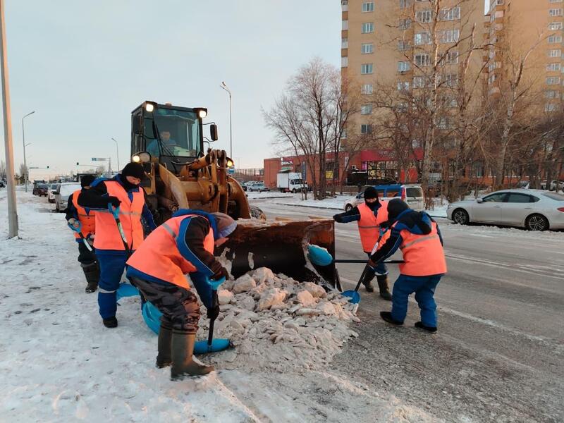 Более двух миллионов кубометров снега вывезли из Астаны с начала зимы