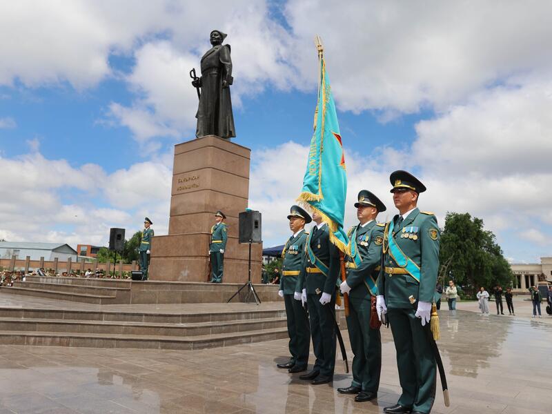 Новобранцы приняли военную присягу в Жамбылской области
