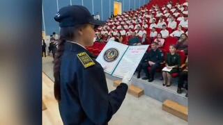 Полицейский класс “Жас сақшы” торжественно принял присягу в Жамбылской области