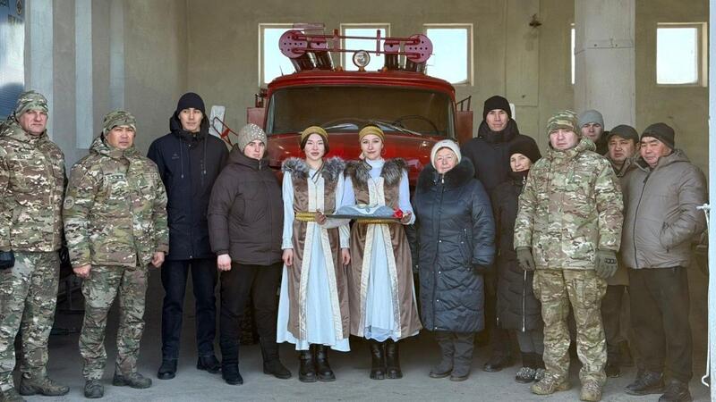 В селе Жұлдыз Осакаровского района открыт добровольный пожарный пункт