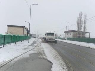 ТУРКЕСТАН: В МАХТААРАЛЕ ОПЕРАТИВНО НАЧАТЫ РАБОТЫ ПО ОЧИСТКЕ СНЕГА