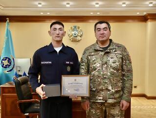 САЯТ ПШЕМБАЕВ НАГРАЖДЁН ЗА ПРОЯВЛЕННЫЙ ГЕРОИЗМ