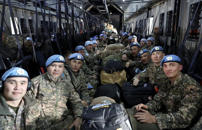 Казахстан провел плановую ротацию миротворцев на Голанских высотах