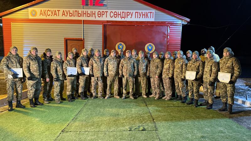 В Казахстане в сельской местности открыт 121-й добровольный пожарный пункт