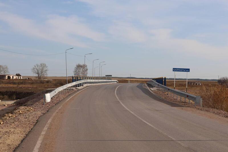 В Буландынском районе построен новый мост, соединяющий два села