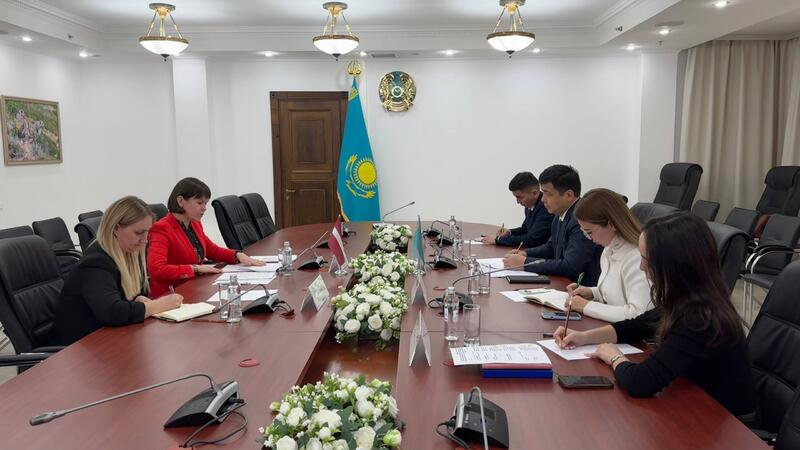 Встреча с Чрезвычайным и Полномочным Послом Латвийской Республики в Республике Казахстан