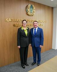 Министр юстиции Республики Казахстан Ерлан Сарсембаев встретился с Министром юстиции и цифрового развития Республики Эстония Лиисой Пакостой
