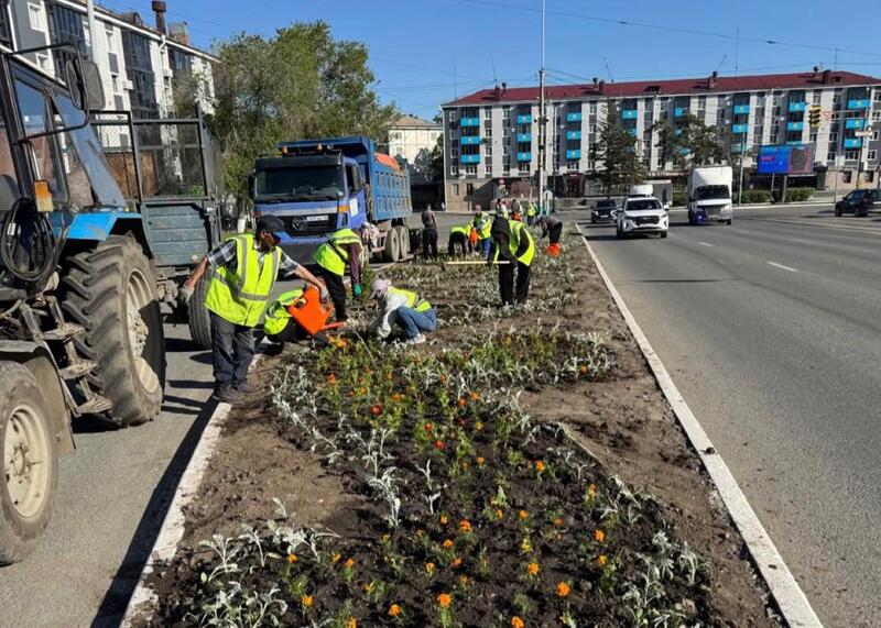 В Усть-Каменогорске начались масштабные работы по озеленению