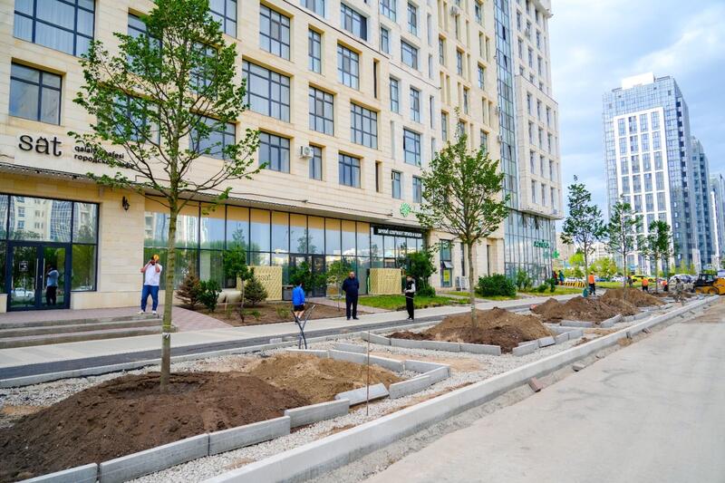 180 дворовых и общественных пространств благоустроят в Астане