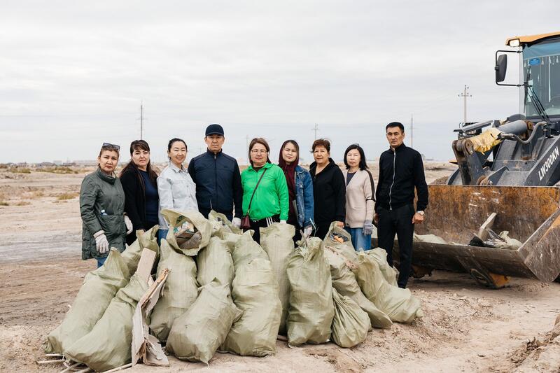В Атырауской области в рамках «World Clean Up Day» собрано 82 тонны мусора