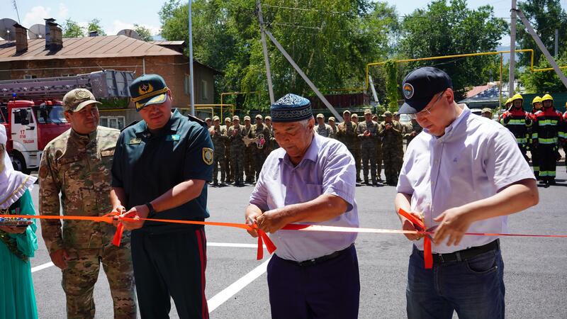 Глава МЧС открыл новую пожарную часть в городе Талгар