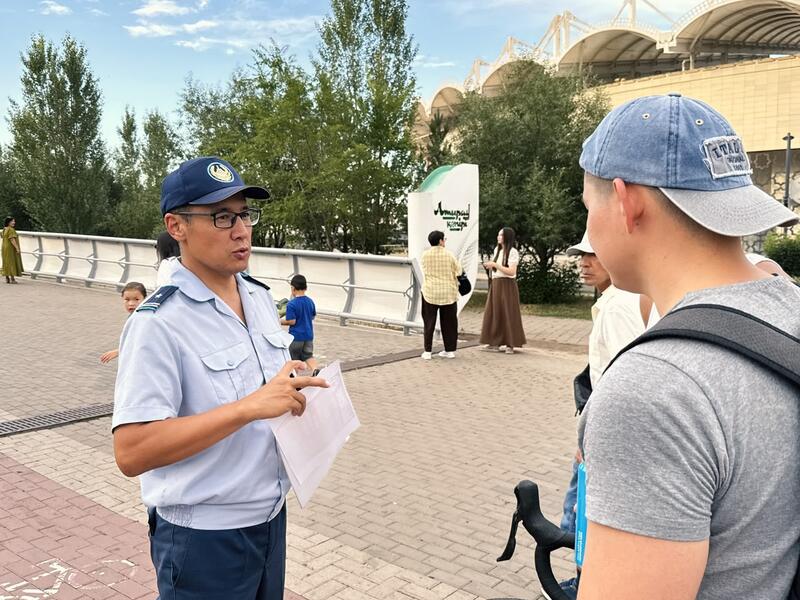 В Центральном парке Астаны провели профилактический рейд
