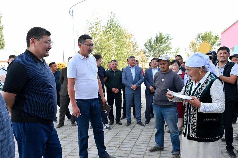 Аким области посетил село Тана мырза