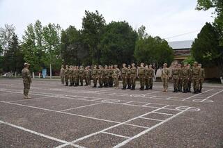 В Туркестанскую область прибыли призывники из регионов