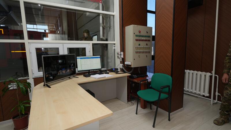 Глава МЧС ознакомился с модернизацией пожарной части в Шымкенте