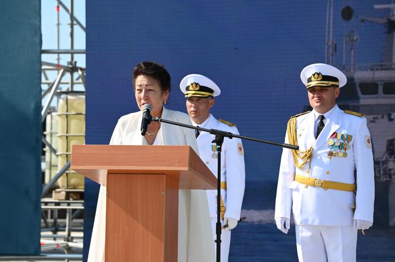 Морская доблесть Казахстана: в Актау отметили годовщину поднятия Военно-морского флага