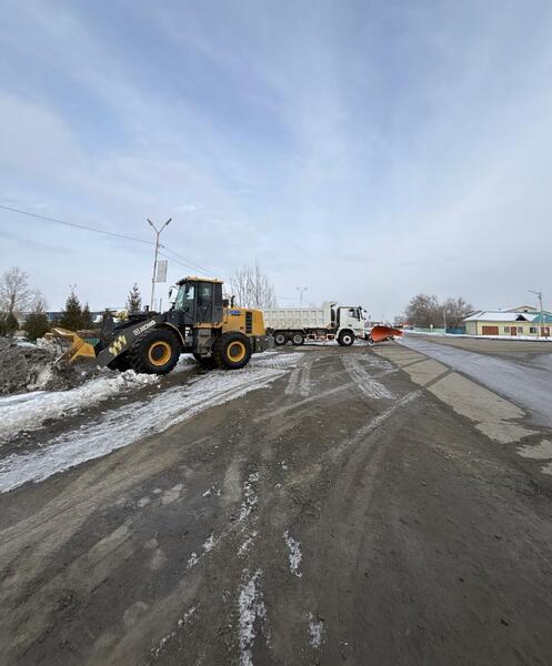 В области Абай продолжаются работы по вывозу снега и откачке талых вод