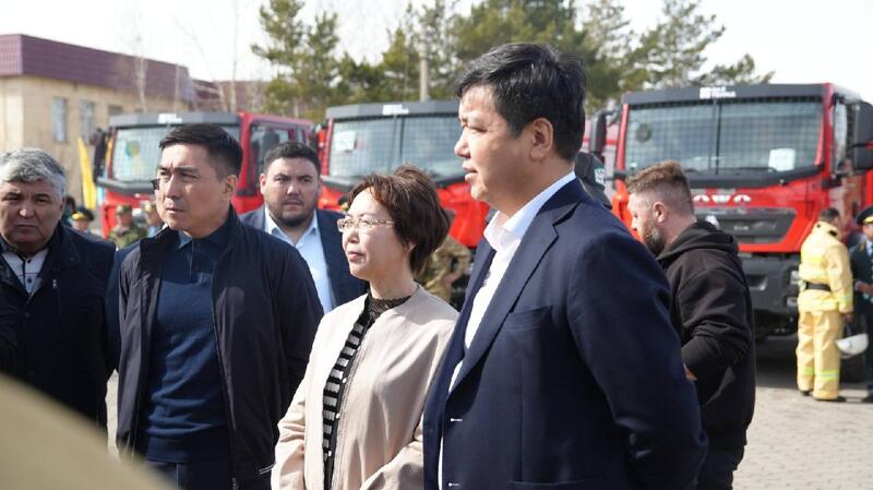 Лесным учреждениям Акмолинской области передана новая противопожарная техника