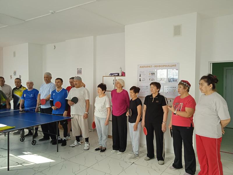 Турнир по настольному теннису среди пенсионеров прошел в Астане