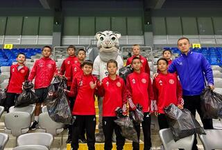 На стадионе «Астана Арена» прошла акция чистоты в рамках «Таза Қазақстан»