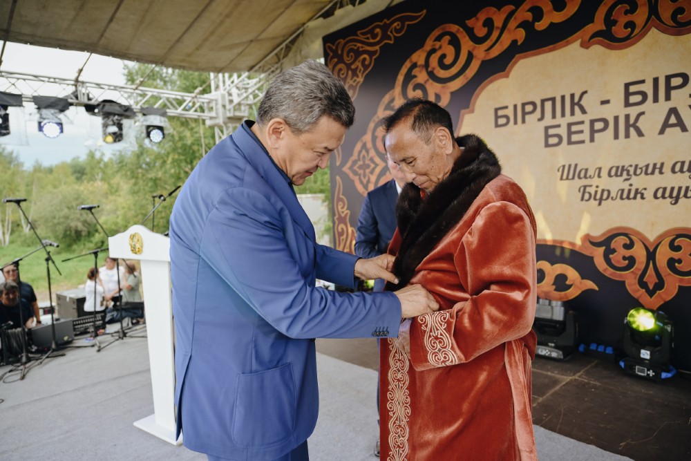 Село Бірлік района Шал акына отметило 90-летний юбилей