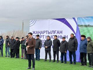 В Алге полностью обновили и ввели в эксплуатацию центральный стадион