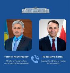 Министры иностранных дел Казахстана и Польши провели телефонный разговор