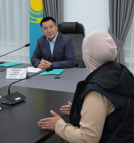 Аким области провёл личный приём граждан